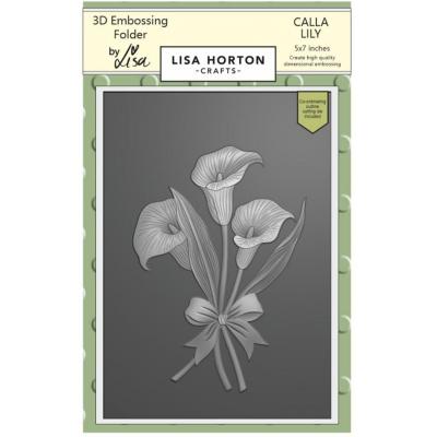 Lisa Horton Crafts 3D Embossing Folder and Die - Calla Lilly